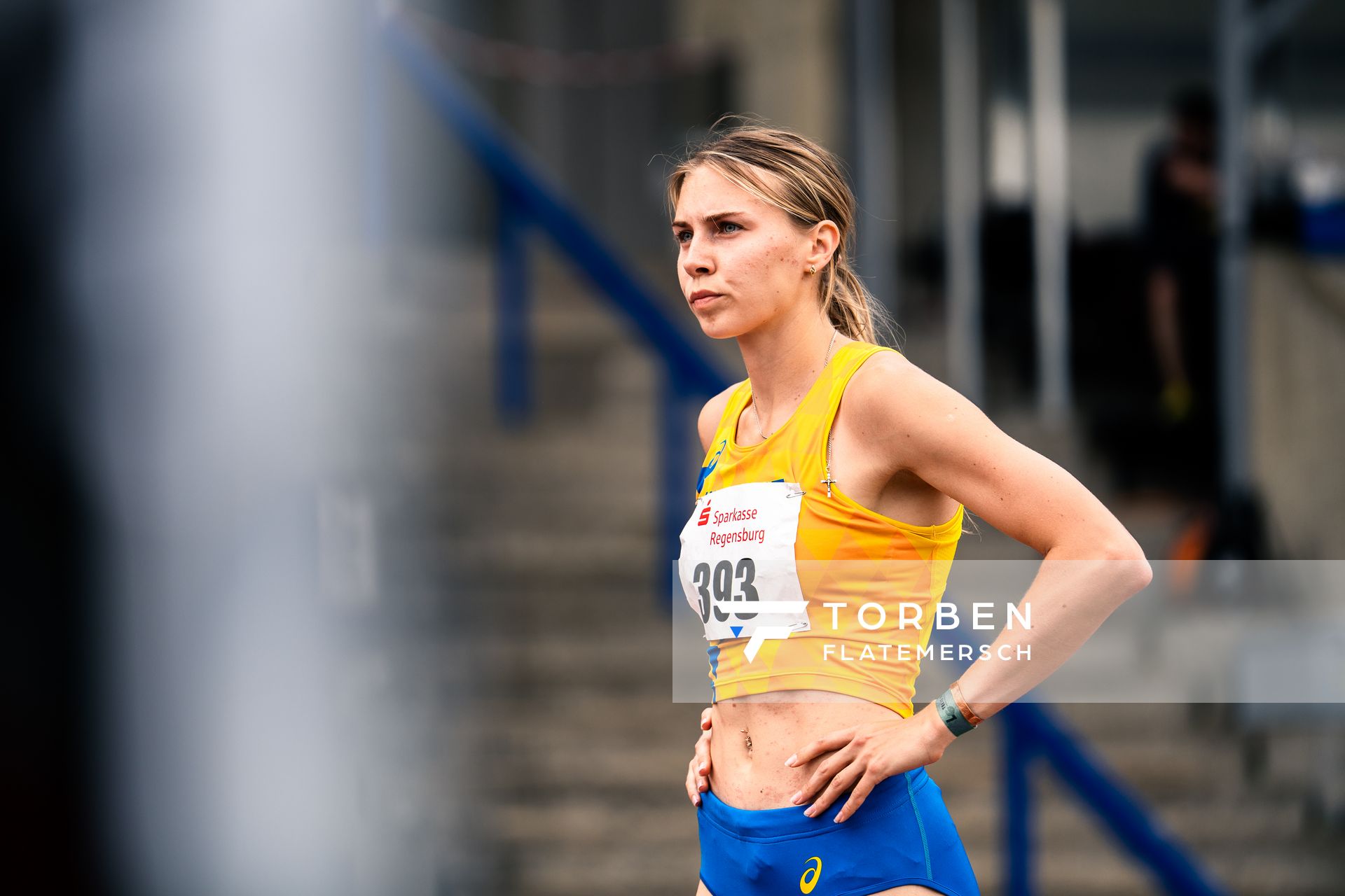 Bilyk Tetiana (UKR) über 400m Hürden am 03.06.2022 waehrend der Sparkassen Gala in Regensburg